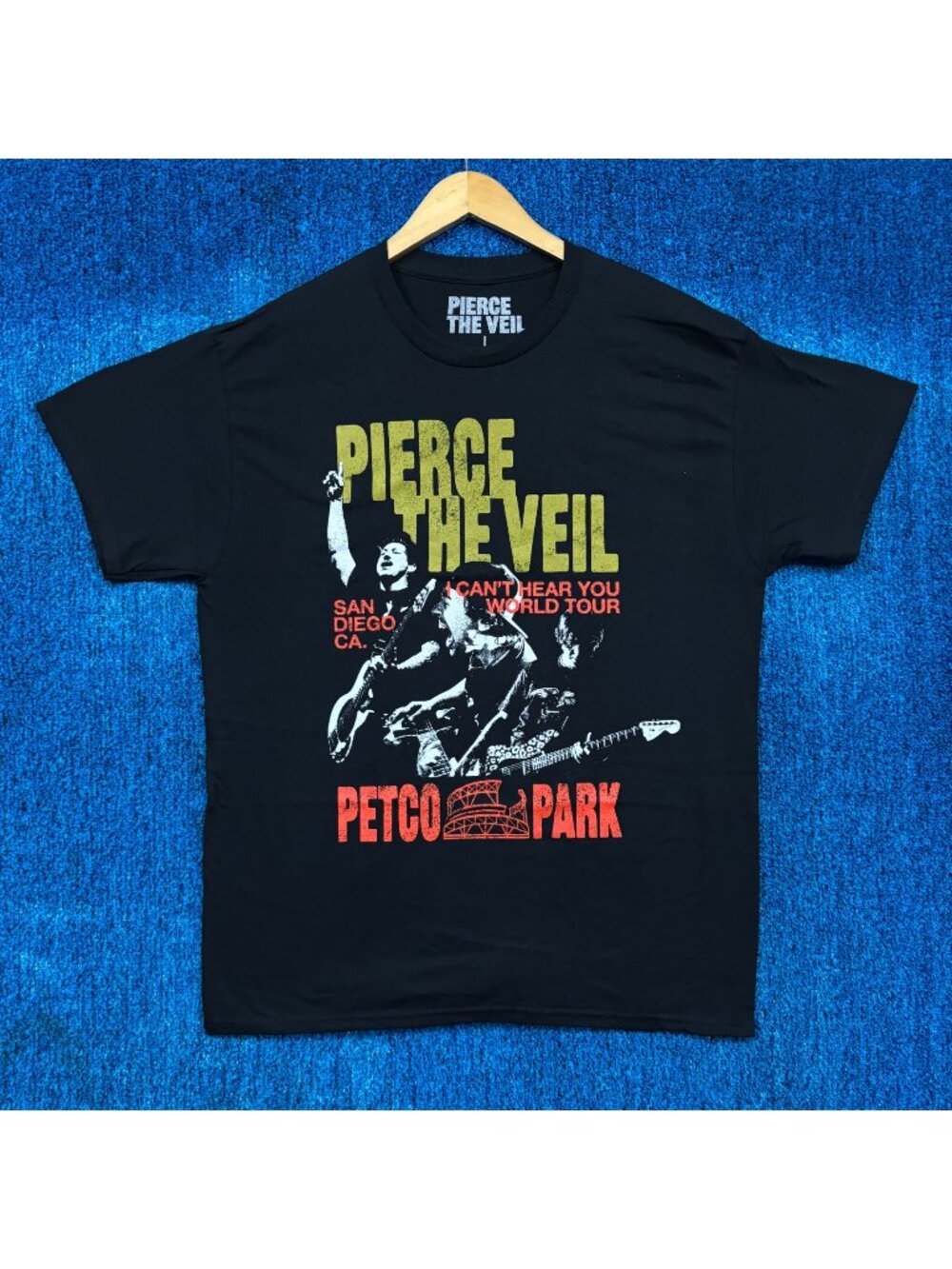 Pierce the Veil I Cant Hear You World Tour Petco Park Tee L